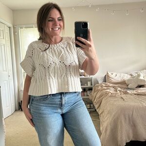 By Together Ivory Knit Top